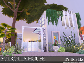 Sims 4 — Solrolla House by Ineliz — A single bedroom and one bathroom compact modern house for those sims that want to