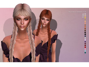 Sims 4 — Nightcrawler-Anna (HAIR) by Nightcrawler_Sims — NEW HAIR MESH T/E Smooth bone assignment All lods 22colors Works