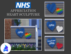 Sims 4 — NHS Appreciation Heart Sculpture-REQUIRES OUTDOOR RETREAT by Teknikah — Heart sculpture recoloured for your sims