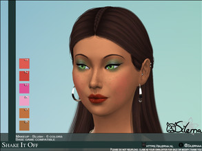 Sims 4 — Shake it off by Silerna — Rough blush in 6 different colors. Tested on dark and light skins. -Base game