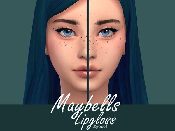 Sims 4 — Maybells Lipgloss by Sagittariah — base game compatible 15 swatches properly tagged enabled for all occults