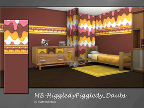 Sims 4 — MB-HiggledyPiggledy_Daubs by matomibotaki — MB-HiggledyPiggledy_Daubs, colorful wallpaper for your little