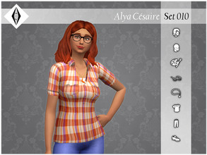 Sims 4 — Alya Cesaire - Set010 by AleNikSimmer — THIS IS THE FULL SET. -TOU-: DON'T reupload my items as yours. DON'T