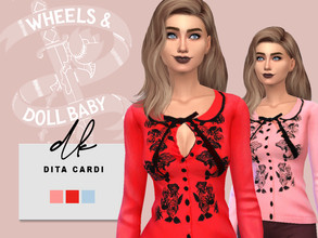 Sims 4 — Wheels & Doll Baby Dita Cardi V.2 by dksimsxo — An updated version of my previous Dita Cardi! Inspired by