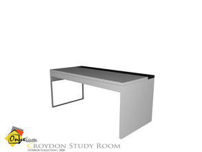 Sims 4 — Croydon Desk by Onyxium — Onyxium@TSR Design Workshop Study Room Collection | Belong To The 2020 Year