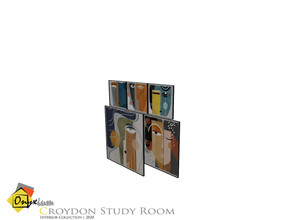 Sims 4 — Croydon Paintings by Onyxium — Onyxium@TSR Design Workshop Study Room Collection | Belong To The 2020 Year
