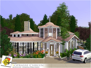 Sims 3 — Soprasse Chrlyn by Onyxium — On the first floor: Living Room | Dining Room | Kitchen | Bathroom | Study Room |