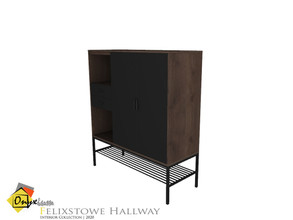Sims 4 — Felixstowe Two Door Shoe Cabinet With Shelf And Two Drawer by Onyxium — Onyxium@TSR Design Workshop Hallway
