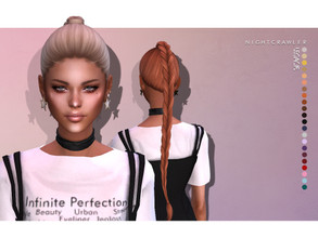 Sims 4 — Nightcrawler-Legacy (HAIR) by Nightcrawler_Sims — NEW HAIR MESH T/E Smooth bone assignment All lods 22colors