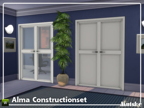 Sims 4 — Alma Constructionset Part 9 by Mutske — This is ninth part of the Alma Construction. With arches and doors. Make