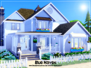 Sims 4 — Blue Haven - Nocc by sharon337 — 40 x 30 lot. Value $175,031 3 Bedroom 3 Bathroom . This house contains No