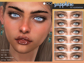 Sims 4 — [ Sapphire ] - 3D Eyelashes by Screaming_Mustard — Subtle and natural 3D eyelashes with 6 options each in 3