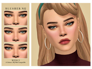Sims 4 — Blusher N12 by -Merci- — Blusher is unisex, child-elder. Have Fun!