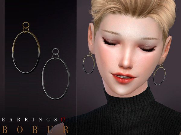Sims 4 — Bobur Earrings 17 by Bobur2 — Earrings for female 4 colors HQ I hope you like it