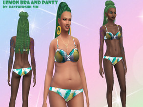 Sims 4 — Laced Lemon Bra by PantherGirlSim — Get your sims looking sexy with this Lemon Bra Adult, Teen, Elder, Young