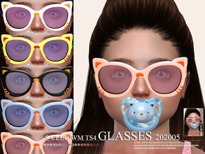 Sims 4 — S-Club ts4 WM Glasses 202005 by S-Club — Glasses, 10 swatches, for toddlers, hope you like, thank you.