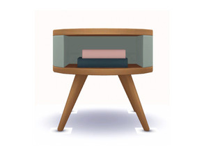Sims 4 — Willow Bedside Table by greyzonesims — This bedside table is part of the GreyZone Sim Willow Collection Tiny