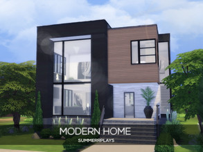 Sims 4 — Modern Home by Summerr_Plays — This modern home is located in Newcrest and it a cozy home for your sims. It has