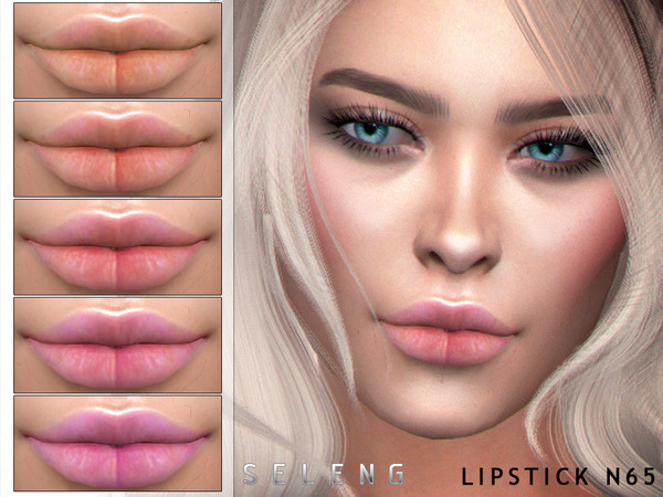 Sims 4 — Lipstick N65 by Seleng — Teen to Elder 10 colours Custom Thumbnail HQ mod compatible The picture was taken with