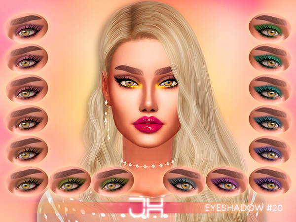 Sims 4 — EYESHADOW #20 by Jul_Haos — EYESHADOW #20 - CATEGORY: EYESHADOW - SAMPLE: 16 - AGE: TEEN-ELDER - GENDER - FEMALE