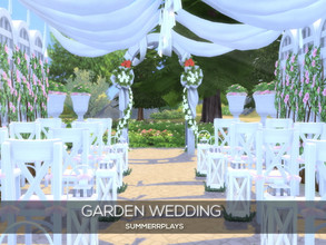 Sims 4 — Garden Wedding by Summerr_Plays — This little island is a perfect place for a romantic garden wedding. 