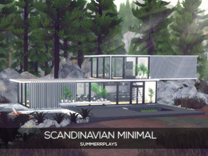 Sims 4 — Scandinavian Minimal by Summerr_Plays — This one bedroom, one bathroom vacation home in Granite Falls is