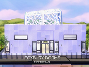 Sims 4 — Foxbury Dorms by Summerr_Plays — The Brinby towers recent renovation was quite successful and the student are