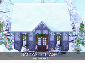 Sims 4 — Santa's Cottage by Summerr_Plays — Bring the whole Family to Santas Cottage. Drink some hot chocolate, warm up