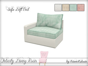 Sims 4 — Felicity Living Room - Left Sofa End by ArwenKaboom — This is left end for the modular sofa. Base game object.