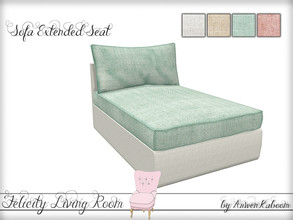 Sims 4 — Felicity Living Room - Extender Sofa Seat by ArwenKaboom — This is an extended seat for modular sofa. Base game