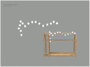 Sims 4 — [Juno kidsroom] - bed frame garland by Severinka_ — Garland for the bed frame House From the set 'Juno kidsroom'