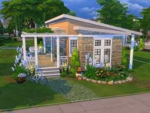 Sims 4 — Grandparents House by FancyPantsGeneral112 — It's a cute one bedroom two bathrooms house!