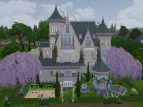 Sims 4 — Victorian Pink Mansion by susancho932 — A classical Victorian mansion with a feminine touch of pink for your