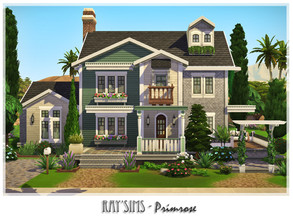 Sims 4 — Primrose by Ray_Sims — This house fully furnished and decorated, without custom content. This house has 3