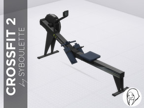 Sims 4 — Crossfit - Rower by Syboubou — The world's most popular rowing machine, found in homes, health clubs and schools