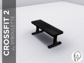 Sims 4 — Crossfit Exercise bench by Syboubou — This bench can be used for execrising of body building. 