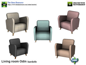 Sims 3 — kardofe_Living room Odin_LivingChair by kardofe — Nordic style armchair from the 50's