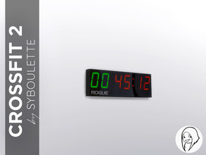 Sims 4 — Crossfit - Timer by Syboubou — This timer will help time training in several format, with clear numbers and