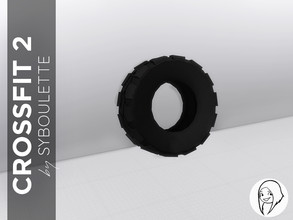 Sims 4 — Crossfit - Leaning truck tire by Syboubou — A crossfit box wouldn't be complete without its emblematic truck
