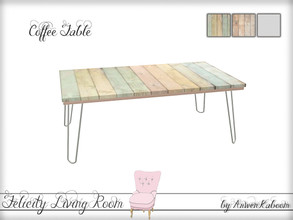 Sims 4 — Felicity Living Room - Coffee Table by ArwenKaboom — Base game coffee table.