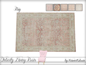 Sims 4 — Felicity Living Room - Rug by ArwenKaboom — Base game rug.