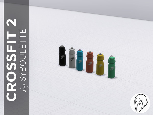 Sims 4 — Crossfit - Flask by Syboubou — A very simple flask to decorate your homegym, fitness club or lockeroom. Comes in