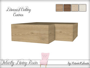 Sims 4 — Felicity Living Room - Lowered Ceiling Corner by ArwenKaboom — Corner part of modular lowered ceiling. 1x1