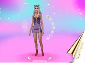 Sims 4 — Pink and purple CAS Background by lyrel2 — Nice pink and purple CAS background. Has animated shadow under the