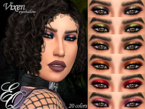 Sims 4 — Vixen Eyeshadow by EvilQuinzel — - Eyeshadow category; - Female and male; - Teen + ; - All species ; - 20