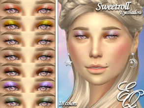 Sims 4 — Sweetroll Eyeshadow by EvilQuinzel — - Eyeshadow category; - Female and male; - Teen + ; - All species ; - 18