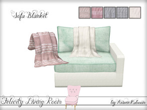 Sims 4 — Felicity Living Room - Sofa Blanket by ArwenKaboom — Sofa throw blanket.