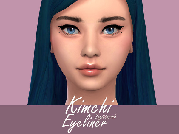 Sims 4 — Kimchi Eyeliner by Sagittariah — base game compatible 1 swatch properly tagged enabled for all occults disabled