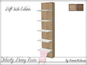 Sims 4 — Felicity Living Room - Left Column by ArwenKaboom — Base game TV set column.