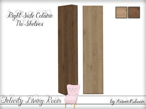 Sims 4 — Felicity Living Room - Right Column (No Shelves) by ArwenKaboom — Right column with no shelves.